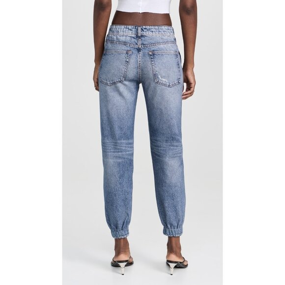 NWT rag & bone Miramar Jogger in Lynn Photo Print Faux Jean Sweatpants XS - Picture 9 of 9